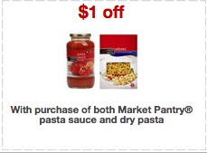 Target: A Box of Pasta plus a Jar of Pasta Sauce for $1 after Printable Coupons