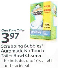 Free Scrubbing Bubbles One Step Toilet Bowl Cleaner at Walmart Starting on 10/2