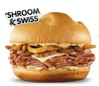 FREE “Shroom and Swiss Sandwich from Arby’s with purchase