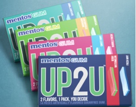 Free Mentos UP2U Gum at Walgreens