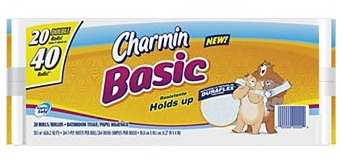 Staples: 20 Rolls of Charmin Basic for $8.99 with in-store pick up