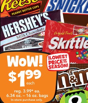 Cheap Mars and Hershey’s Candy at Toys R Us (Think Trick or Treat)