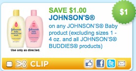 Johnson’s Baby Printable Coupons | Save $1 off One