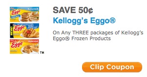 Kelloggs Printable Coupons: Eggo, Pop Tarts, Nutrigrain Bars and More