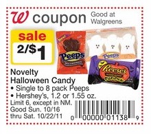 Peeps Printable Coupons | Pay 25¢ at Walgreens