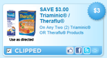 New $3/2 Triaminic or Theraflu Printable Coupons + Upcoming Walgreens Deal