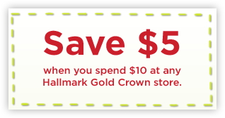 Save $5 off $10 at Hallmark!