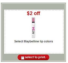 Stocking Stuffer Idea with Maybelline Lipstick Printable Coupon