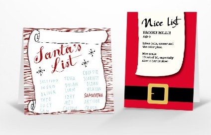 Free Santa Card from Tiny Prints