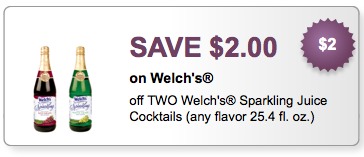 Welch’s Sparkling Grape Juice Printable Coupons | Save $2 off Two