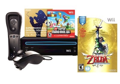 Nintendo Wii Console with Zelda Skyward Sword Bundle for $149