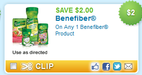 Printable Coupons: Benefiber, Baby Magic, Dole Fruit + More