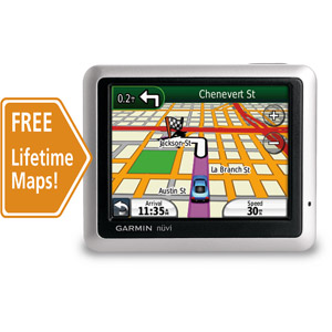 Garmin nüvi Portable GPS Navigation System with Lifetime Map Updates for $74.88 | 42% off