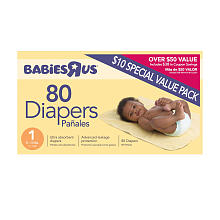 Babies R Us: Value Box of Diapers and Wipes for $10