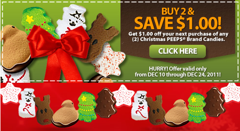 $1/2 Christmas Peeps Candy Printable Coupon | Free starting Sunday at Walgreens