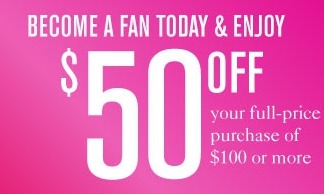 $50 off $100 at Ann Taylor (1/21 ONLY)