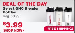 GNC Blender Bottles $3.99 Shipped