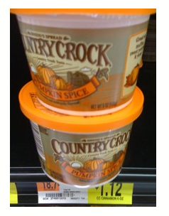 $1/1 Country Crock Spread Printable Coupons = Makes it 16 Cents at Walmart (or Free?)