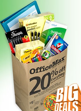Office Max Coupons for 20% off