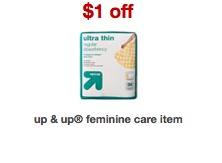 Target: Free Up & Up Pantiliners and Cheap Dryer Sheets