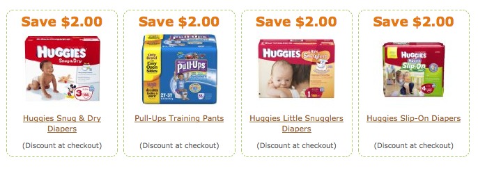 Amazon Coupon for $2 Off Huggies Diapers + Deals