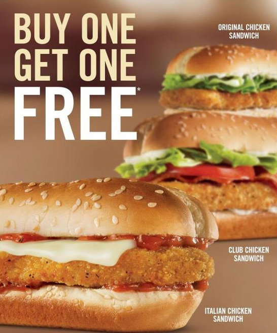 Burger King: Buy One Get One Free Chicken Sandwiches