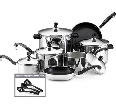 Farberware Classic Series 15-pc. Cookware Set for $32 Shipped