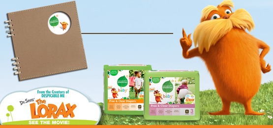 Free Lorax-Themed Scrapbook with Seventh Generation Diaper Purchase