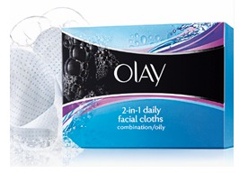 Free Sample of Olay 2-in-1 Daily Face Cloths