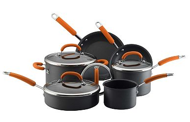 Rachael Ray 10-pc. Hard-Anodized Cookware Set for $52.98