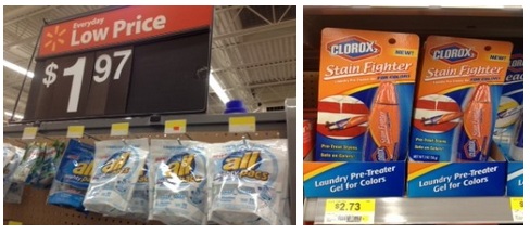 $3/2 Clorox and All Detergent Printable Coupons + Walmart and Dollar General deals