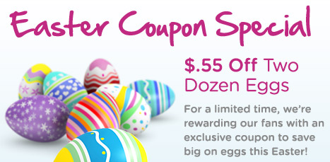 New $0.55/2 Dozen Eggs Coupon!