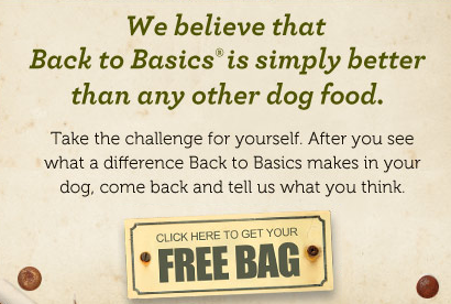 *HURRY* Free 4LB Bag of Back to Basic Dog Food