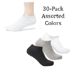 30 Pairs of No Show Socks for $15.99 Shipped