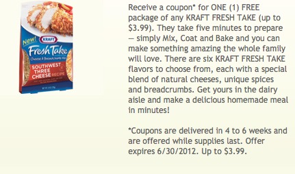Kraft First Taste: Possible Free Kraft Fresh Take
