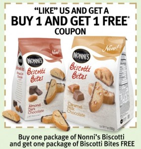 Nonni’s Biscotti Printable Coupons for Buy One Get One Free