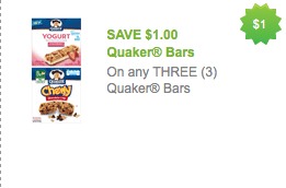 Quaker Bars Printable Coupons