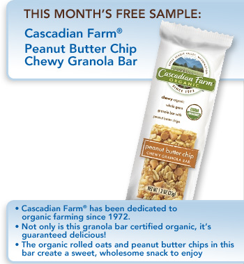 Free Cascadian Farms Granola Bar for Betty Crocker Newsletter Members