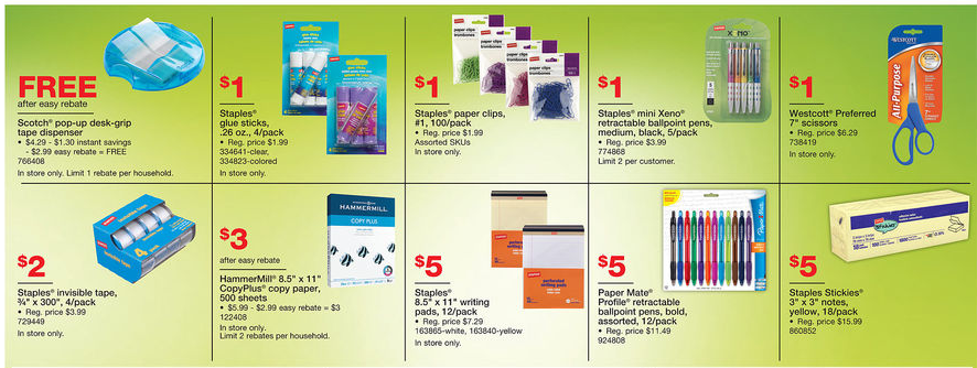 Staples Deals for 04/29-05/05