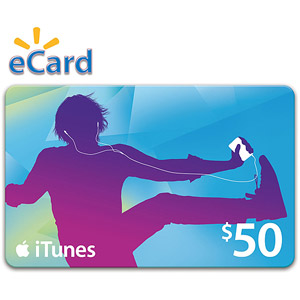 $50 iTunes e-gift Card for $40