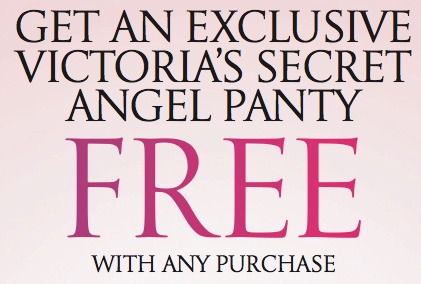 Victoria’s Secret: Free Victoria’s Secret Angel Panty (4/28 only)