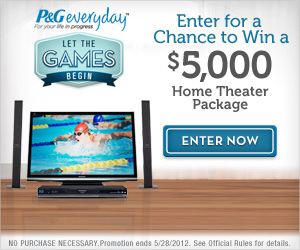 P&G Let The Games Begin Sweepstakes – Enter to Win $50 Prepaid Visa!