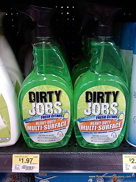 Dirty Jobs Multi-Surface Cleaner Deal at Walmart