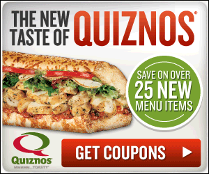 New Quiznos Coupons Available