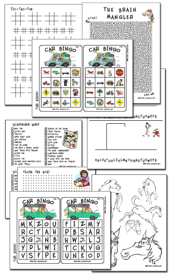 Free Printable Travel Games and Puzzles
