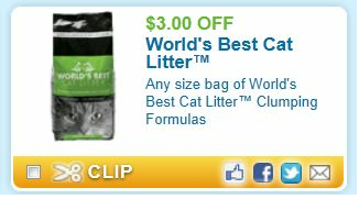 Printable Coupons: World’s Best Cat Litter, Woolite Detergent, Filippo Berio Olive Oil and More