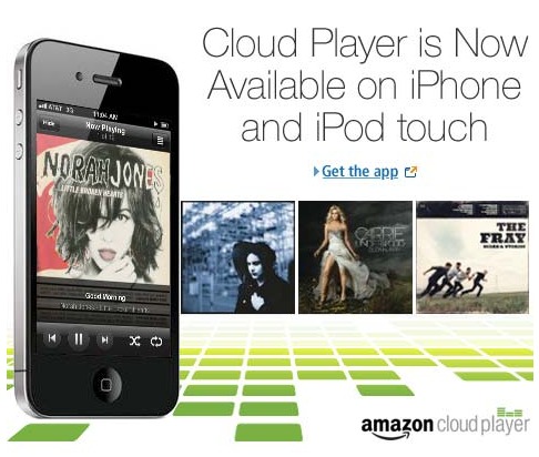 Amazon Cloud Player Now Available for iPhone and ITouch : Free $2 MP3 Credit for You!