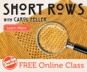 Craftsy: FREE Online Short Rows Knitting Class with Carol Feller