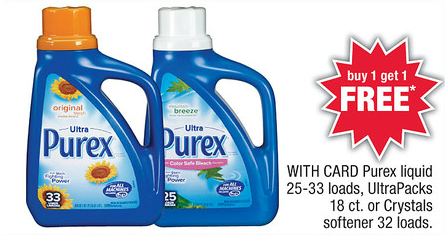 Purex Crystals Softener and Laundry Detergent Deals