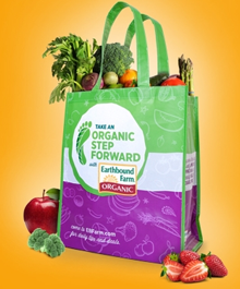 FREE Earthbound Farm Reusable Shopping Bag 1 PM EST (1st 8,000 only)!